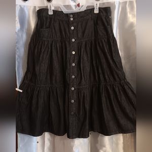 TIME AND TRU denim flowy skirt